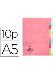 Separador Q-Connect Cartulina Juego De 10 Separadores Din A5