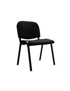 Silla Confidente Q-Connect Apilable Tapizada Sin Ruedas 910Mm Alto 460Mm Largo 440Mm Profundidad Negro 2