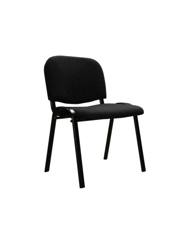 Silla Confidente Q-Connect Apilable Tapizada Sin Ruedas 910Mm Alto 460Mm Largo 440Mm Profundidad Negro