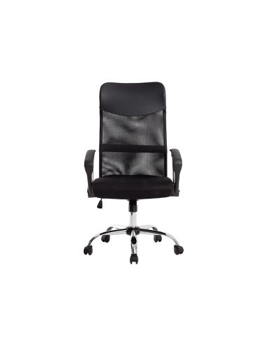 Silla De Direccion Q-Connect Base Metal Respaldo Alto Regulable En Altura 1110+100Mm Alto Piel Y Malla