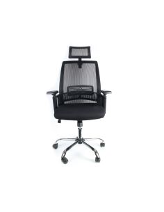 Silla De Direccion Q-Connect Ergonomica Base Metal Respaldo Alto Con Reposacabeza Ajustable 2