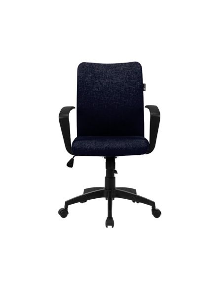 Silla Giratoria Q-Connect Base Nylon Regulable En Altura 895+110Mm Alto 580Mm Ancho 550Mm Profundidad Negro