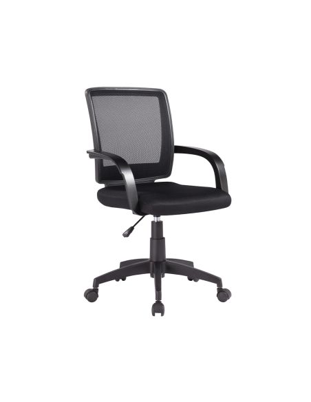 Silla Giratoria Q-Connect Respaldo Medio Regulable En Altura 900+100X560X570 Mm Color Negro
