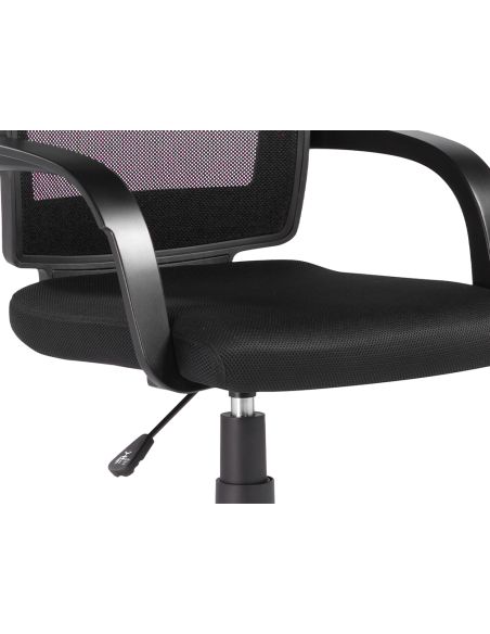 Silla Giratoria Q-Connect Respaldo Medio Regulable En Altura 900+100X560X570 Mm Color Negro