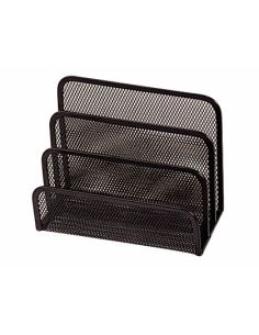 Soporte Para Cartas Q-Connect Metalico Rejilla Negro 170X135X83Mm