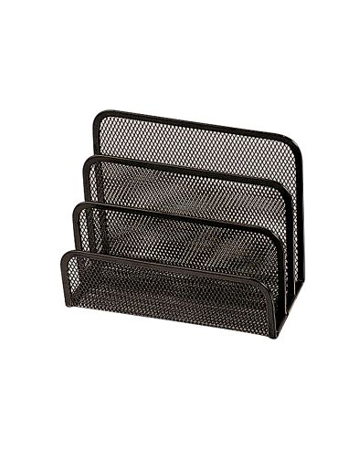 Soporte Para Cartas Q-Connect Metalico Rejilla Negro 170X135X83Mm