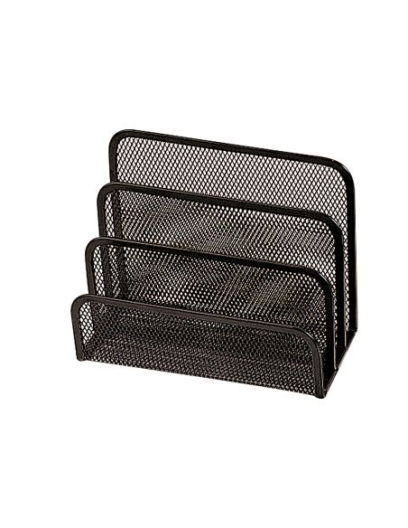 Soporte Para Cartas Q-Connect Metalico Rejilla Negro 170X135X83Mm