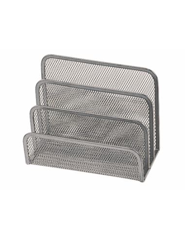 Soporte Para Cartas Q-Connect Metalico Rejilla Gris 170X135X83 Mm