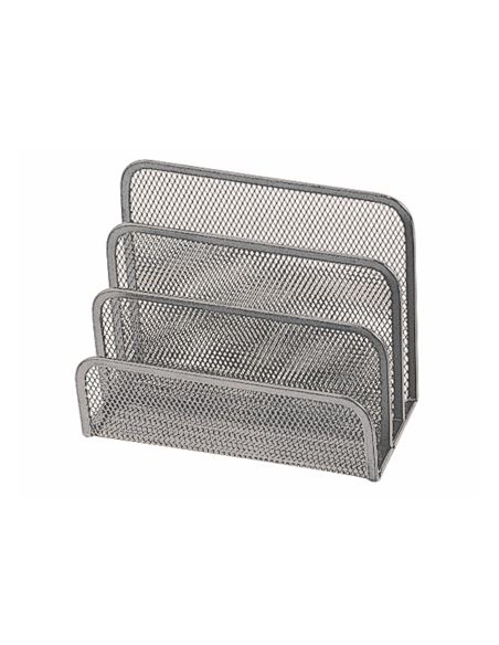 Soporte Para Cartas Q-Connect Metalico Rejilla Gris 170X135X83 Mm