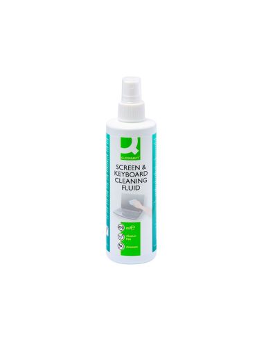 Spray Q-Connect Limpiador De Pantallas Y Teclados Bote De 250 Ml|Libreriasalesiana