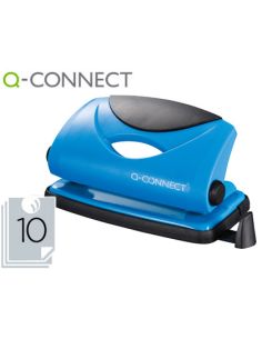 Taladrador Q-Connect Kf02153 Azul Abertura 1 Mm Capacidad 10 Hojas