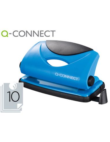 Taladrador Q-Connect Kf02153 Azul Abertura 1 Mm Capacidad 10 Hojas