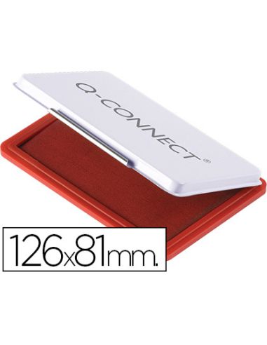 Tampon Q-Connect Nº1 126X81 Mm Rojo