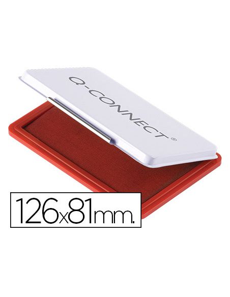 Tampon Q-Connect Nº1 126X81 Mm Rojo