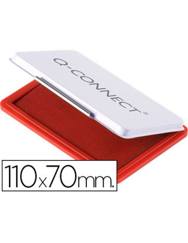 Tampon Q-Connect Nº2 110X70 Mm Rojo