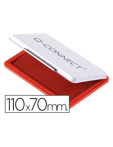 Tampon Q-Connect Nº2 110X70 Mm Rojo