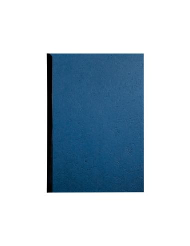 Tapa De Encuadernacion Q-Connect Carton Din A4 Azul Simil Piel 250 Gr Caja De 100 Unidades