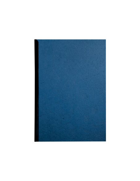 Tapa De Encuadernacion Q-Connect Carton Din A4 Azul Simil Piel 250 Gr Caja De 100 Unidades