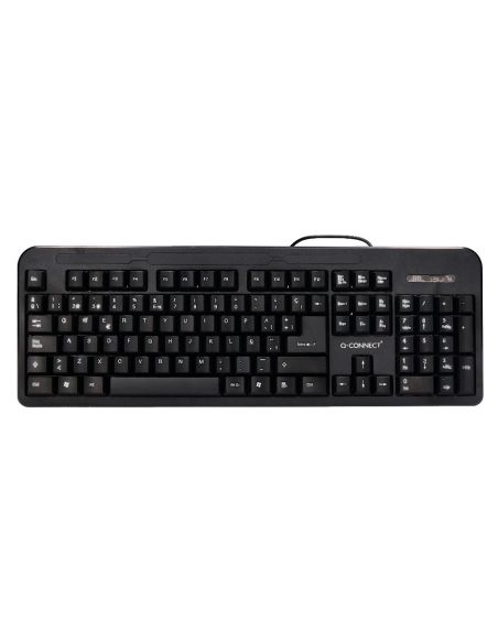Teclado Q-Connect Negro Con Cable 1,5 M Compatible Windows