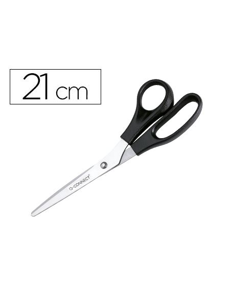 Tijera Oficina Q-Connect Para Zurdos 8" 21 Cm