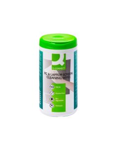 Toallitas Q-Connect Limpiadora De Pantallas Y Teclados Bote De 100 Unidades 2