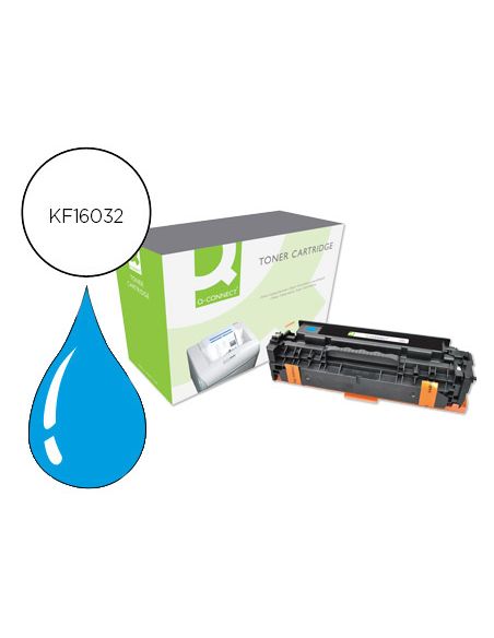 Toner Q-Connect Compatible Hp Ce411A Color Laserjet M351A / 451Dn / 451Dw / 451Nw / 375Nw / 475Dn / 475Dw Cian 2.600 Pag