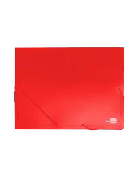 Carpeta Liderpapel Portadocumentos Polipropileno Din A4 Roja Lomo 50 Mm