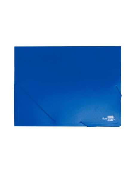 Carpeta Liderpapel Portadocumentos 36902 Polipropileno Din A4 Azul Lomo 50 Mm
