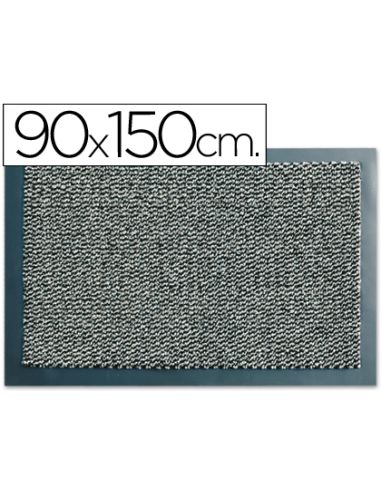 Alfombra Fast-Paperflow Antipolvo Lavable Gris 90X150 Cm