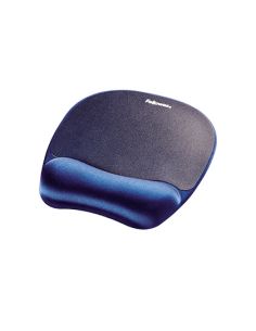Alfombrilla Para Raton Fellowes Con Reposamuñecas De Espuma Memory Foam Azul 230X196X20 Mm