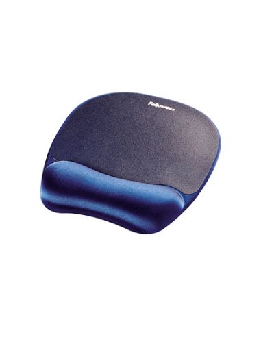 Alfombrilla Para Raton Fellowes Con Reposamuñecas De Espuma Memory Foam Azul 230X196X20 Mm