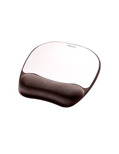 Alfombrilla Para Raton Fellowes Con Reposamuñecas De Espuma Memory Foam Plata 230X196X20 Mm
