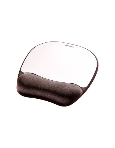 Alfombrilla Para Raton Fellowes Con Reposamuñecas De Espuma Memory Foam Plata 230X196X20 Mm