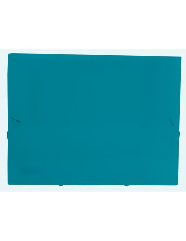 Carpeta Liderpapel Portadocumentos Gomas 36933 Polipropileno Din A4 Verde Translucido Lomo 25 Mm