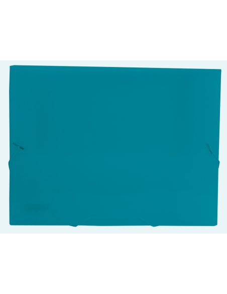 Carpeta Liderpapel Portadocumentos Gomas 36933 Polipropileno Din A4 Verde Translucido Lomo 25 Mm