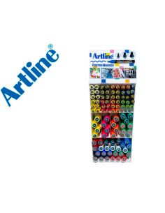 Expositor Artline Poster Marker 96 Unidades Colores Surtidos 51 Uds 2 Mm / 33 Uds 6 Mm / 12 Uds 12 Mm