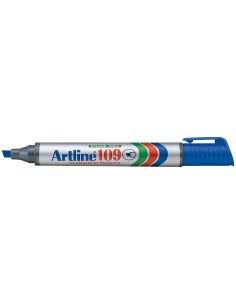 Rotulador Artline Marcador Permanente 109 Azul Punta Biselada 2