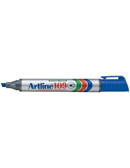 Rotulador Artline Marcador Permanente 109 Azul Punta Biselada