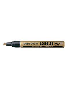 Rotulador Artline Marcador Permanente Tinta Metalica Ek-900 Oro Punta Redonda 2.3 Mm 2