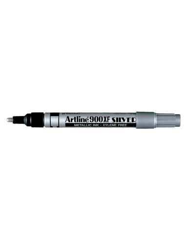 Rotulador Artline Marcador Permanente Tinta Metalica Ek-900 Plata Punta Redonda 2.3 Mm