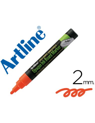 Rotulador Artline Pizarra Verde Negra Epw-4 Na Color Naranja Bolsa De 4 Unidades