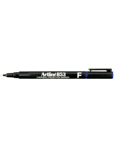 Rotulador Artline Retroproyeccion Punta Fibra Permanente Ek-853 Azul -Punta Redonda 0.5 Mm