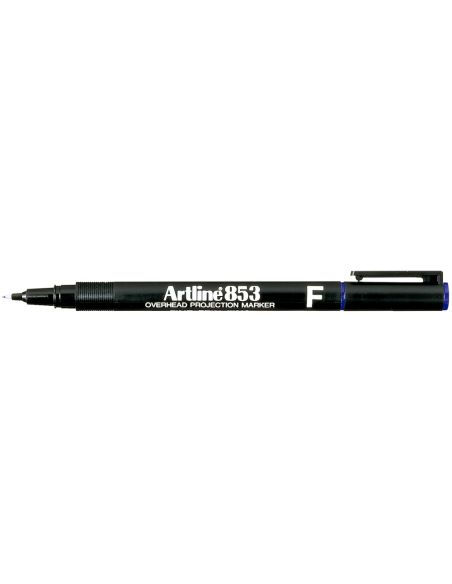 Rotulador Artline Retroproyeccion Punta Fibra Permanente Ek-853 Azul -Punta Redonda 0.5 Mm