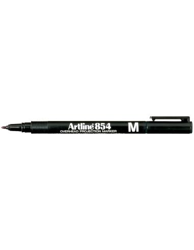 Rotulador Artline Retroproyeccion Punta Fibra Permanente Ek-854 Rojo -Punta Redonda 1 Mm