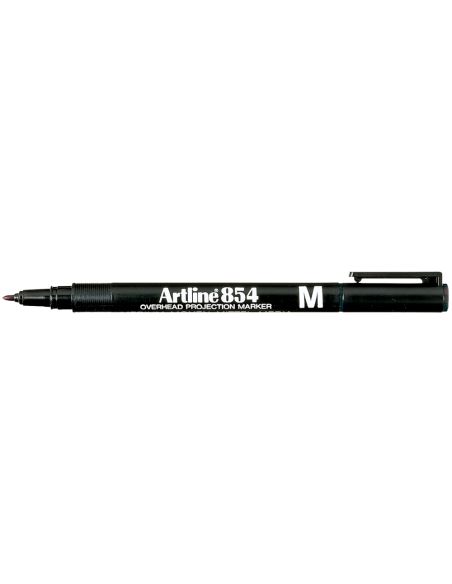 Rotulador Artline Retroproyeccion Punta Fibra Permanente Ek-854 Rojo -Punta Redonda 1 Mm