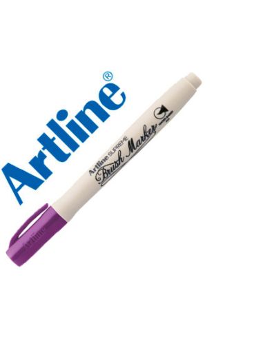 Rotulador Magenta Artline Supreme Brush Pintura Base De Agua Punta Tipo Pincel Trazo Variable