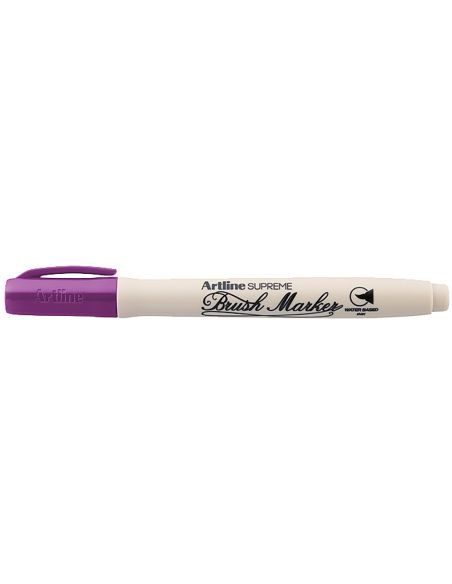 Rotulador Magenta Artline Supreme Brush Pintura Base De Agua Punta Tipo Pincel Trazo Variable