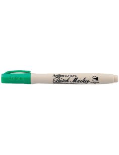 Rotulador Verde Artline Supreme Brush Pintura Base De Agua Punta Tipo Pincel Trazo Variable 2