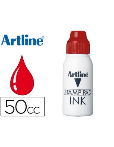 Tinta Tampon Artline Roja Bote 50 Cc