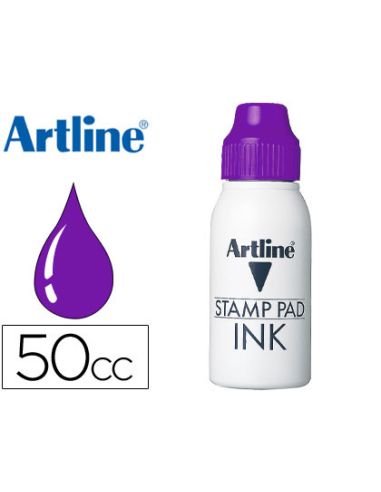 Tinta Tampon Artline Violeta Bote 50 Cc